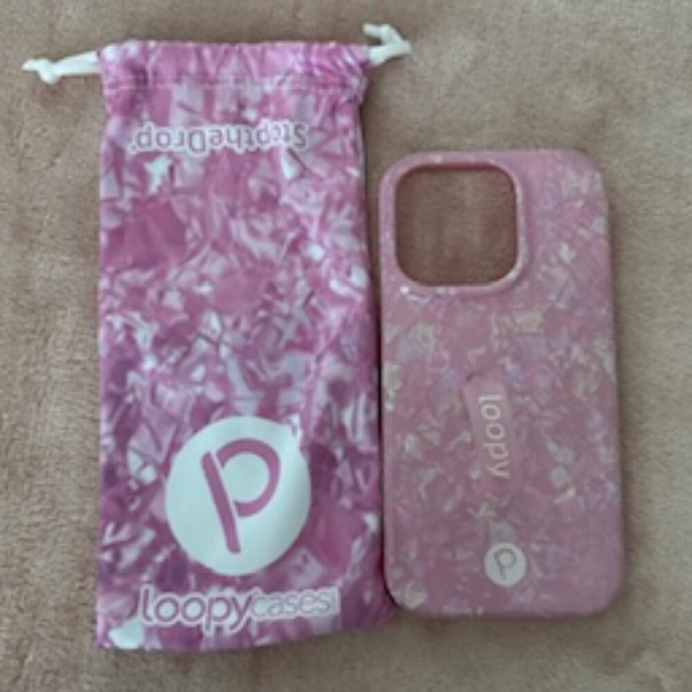 Pink Opal Shell Loopy Case 14 Pro